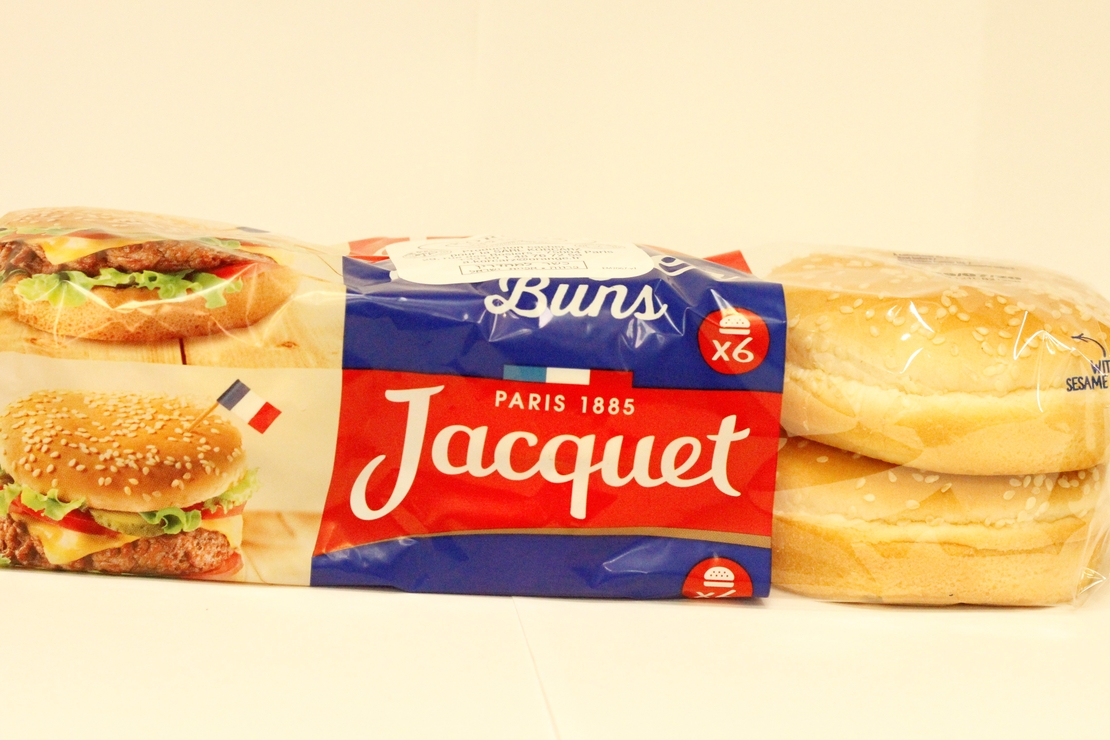 Jacquet Hamburger Buns x6