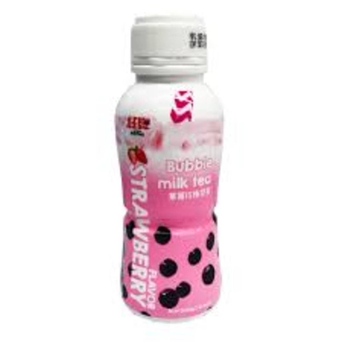 bubble milk tea drink straeberry flavor