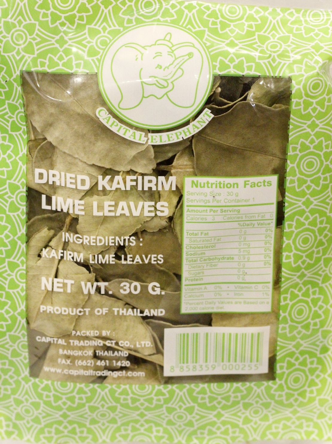 Capital Elephant - Dried Lime Leaves 