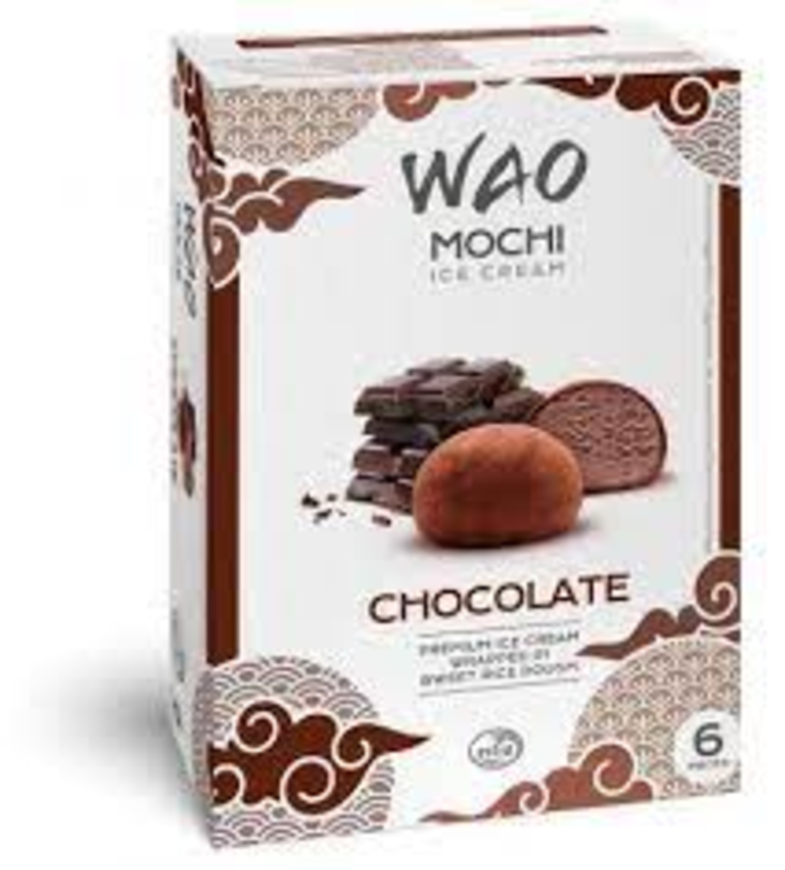 wao mochi ice cream chocolate