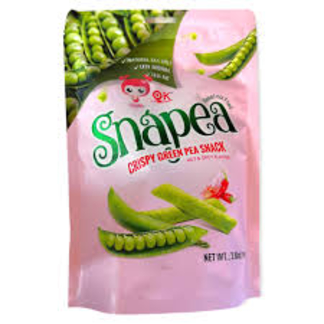 Snapea Crispy Green Pea Snack Hot @ Spicy Flavor 108grms