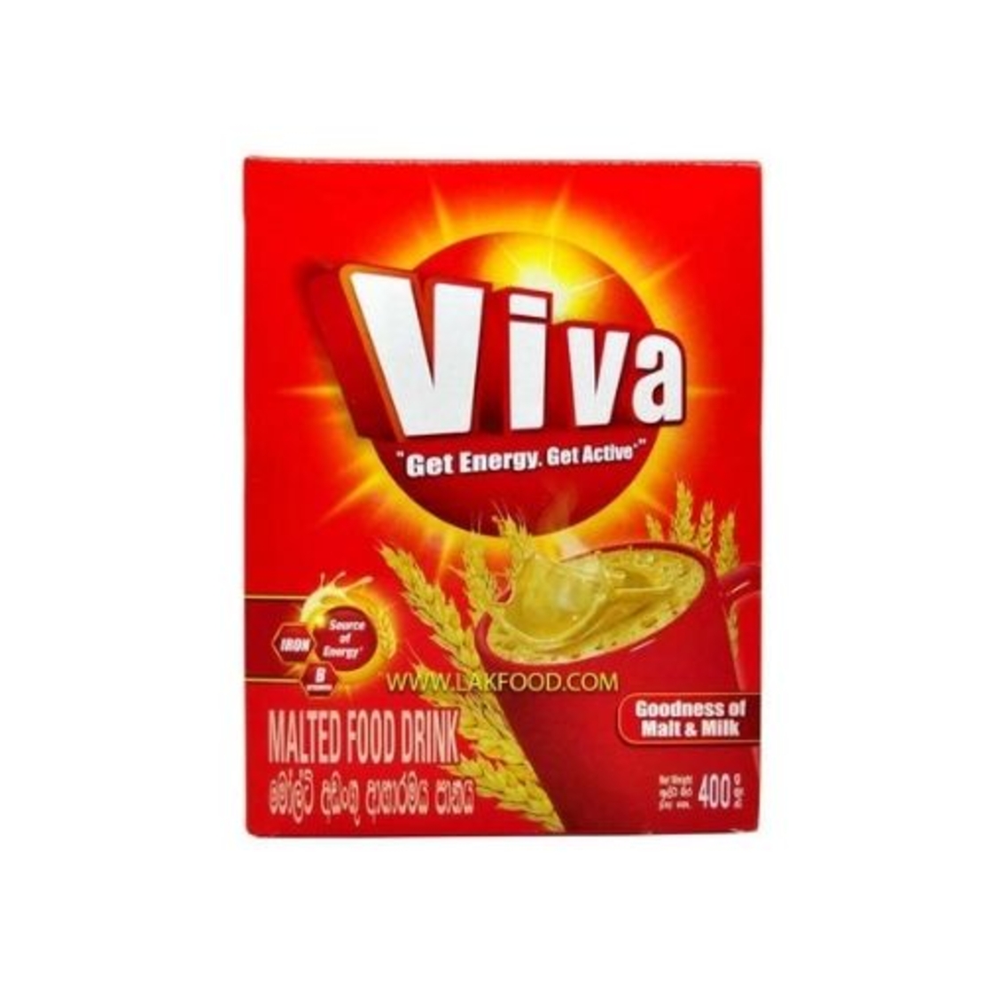 Viva Get Energy Get Active Malted of Malt and Milk 400grms