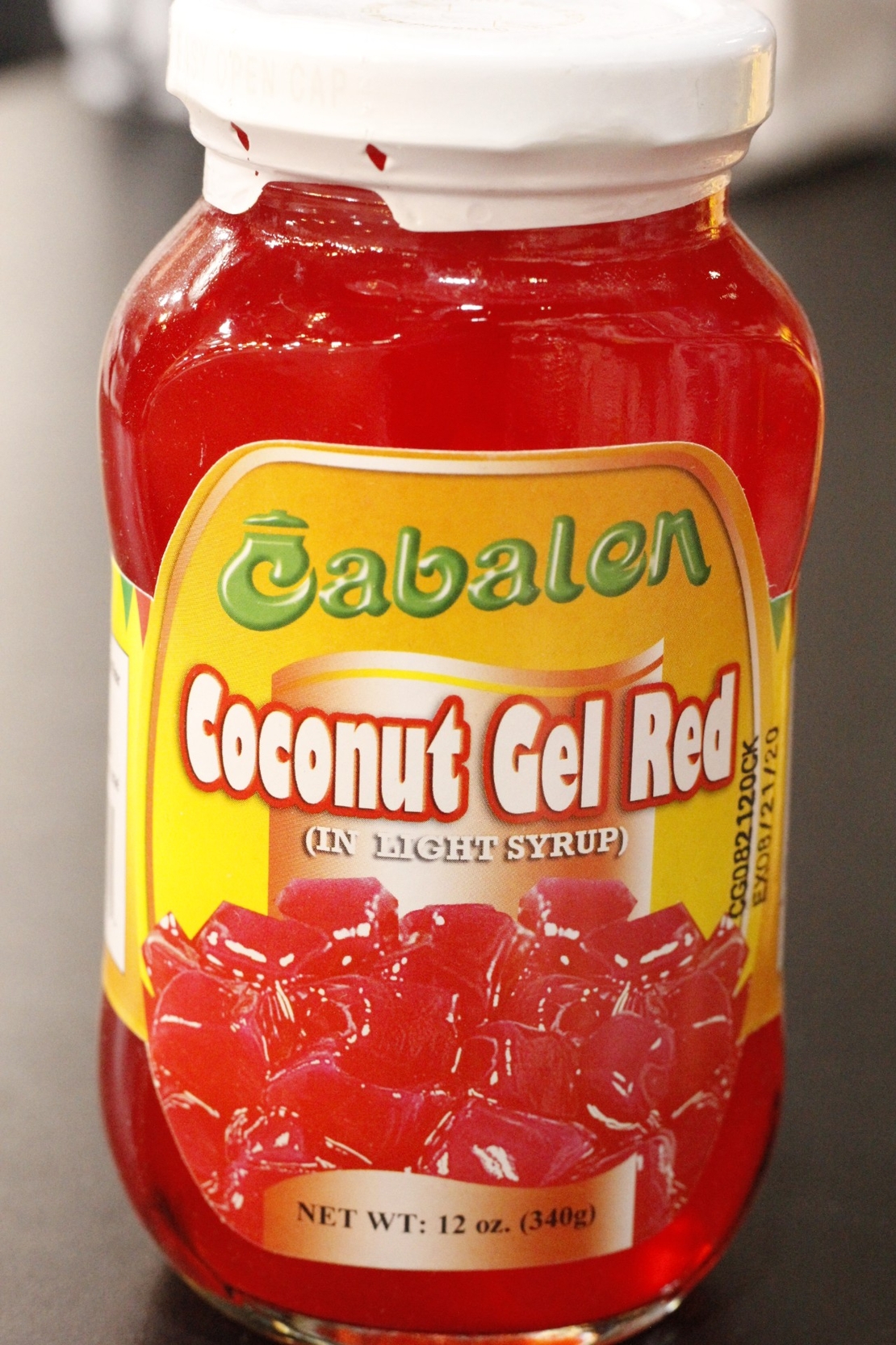 Red Nata De Coco - Coconut Gel 