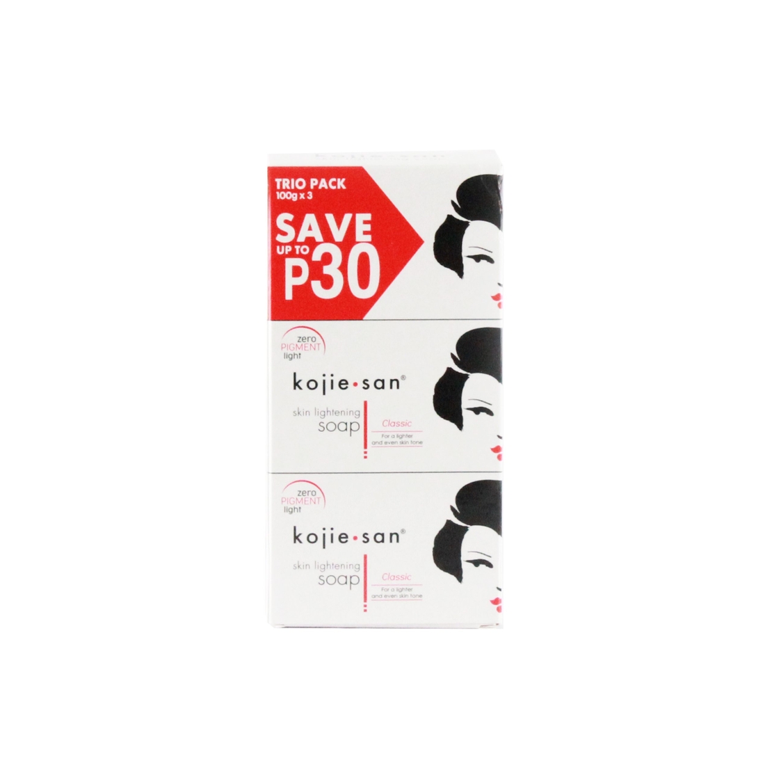 Kojie San Skin Lightening Soap Trio Pack 100gx3