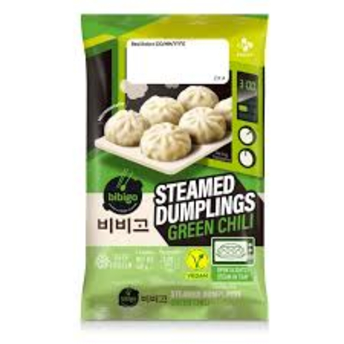 Bibigo Steamed Dumplings Green Chilli 168grms