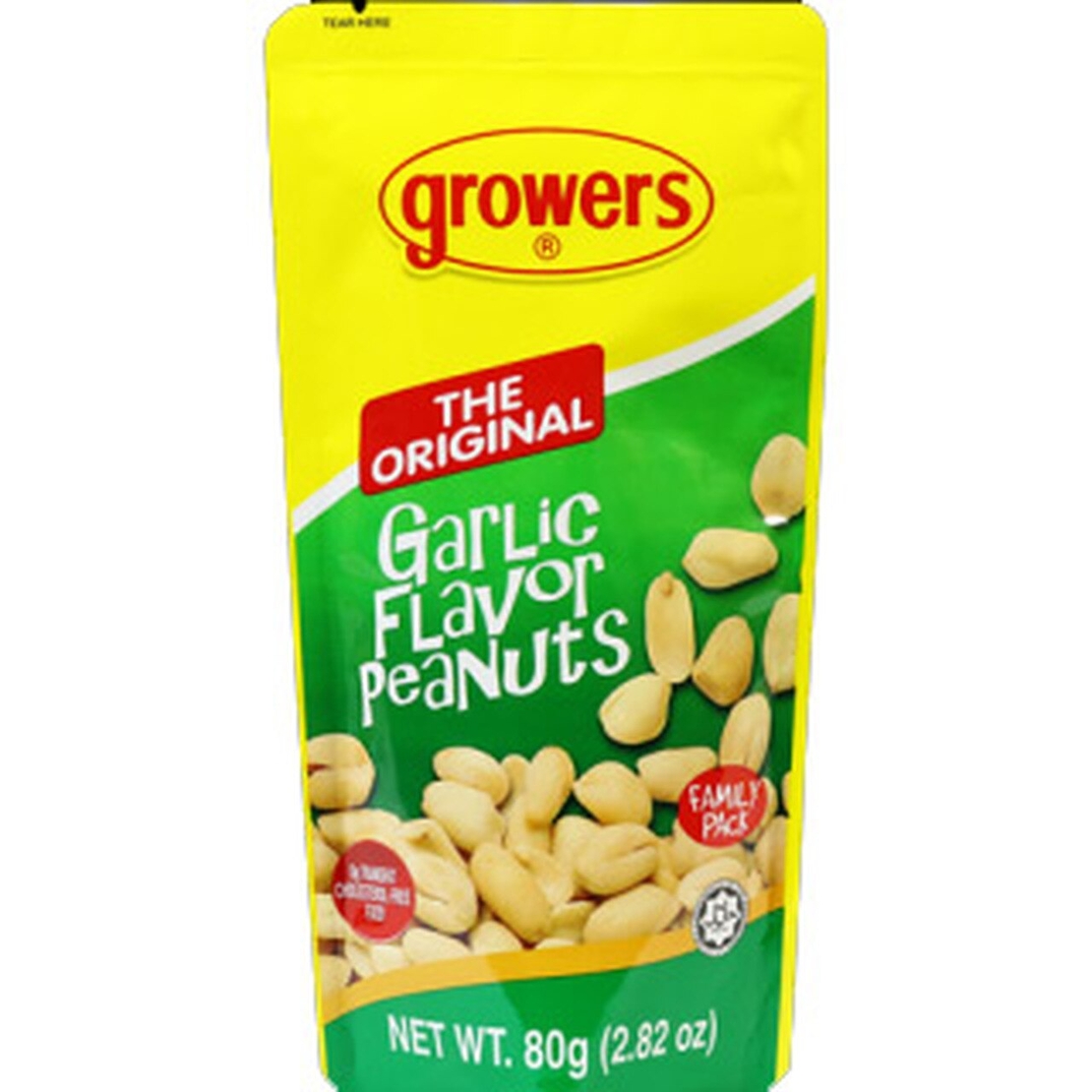 Growers - Garlic Flavor Peanuts 80g