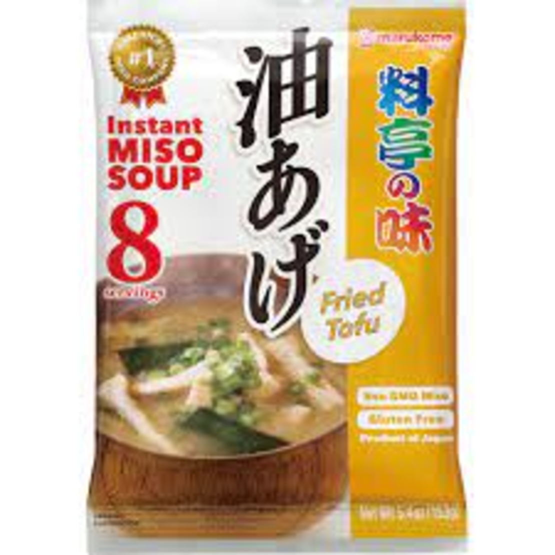 Quick miso soup with tufo
