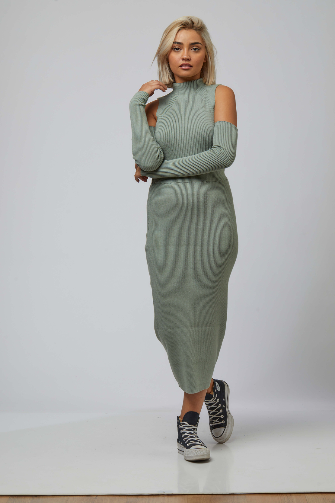 MILENA TWIN SET GREEN