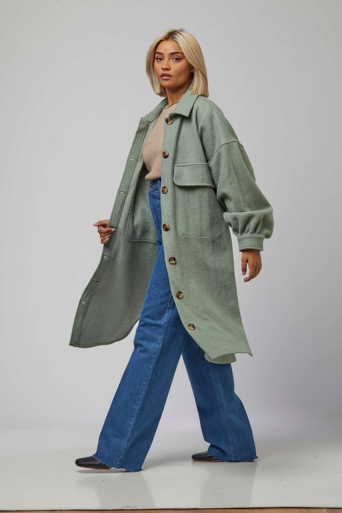 NICOLE COAT GREEN