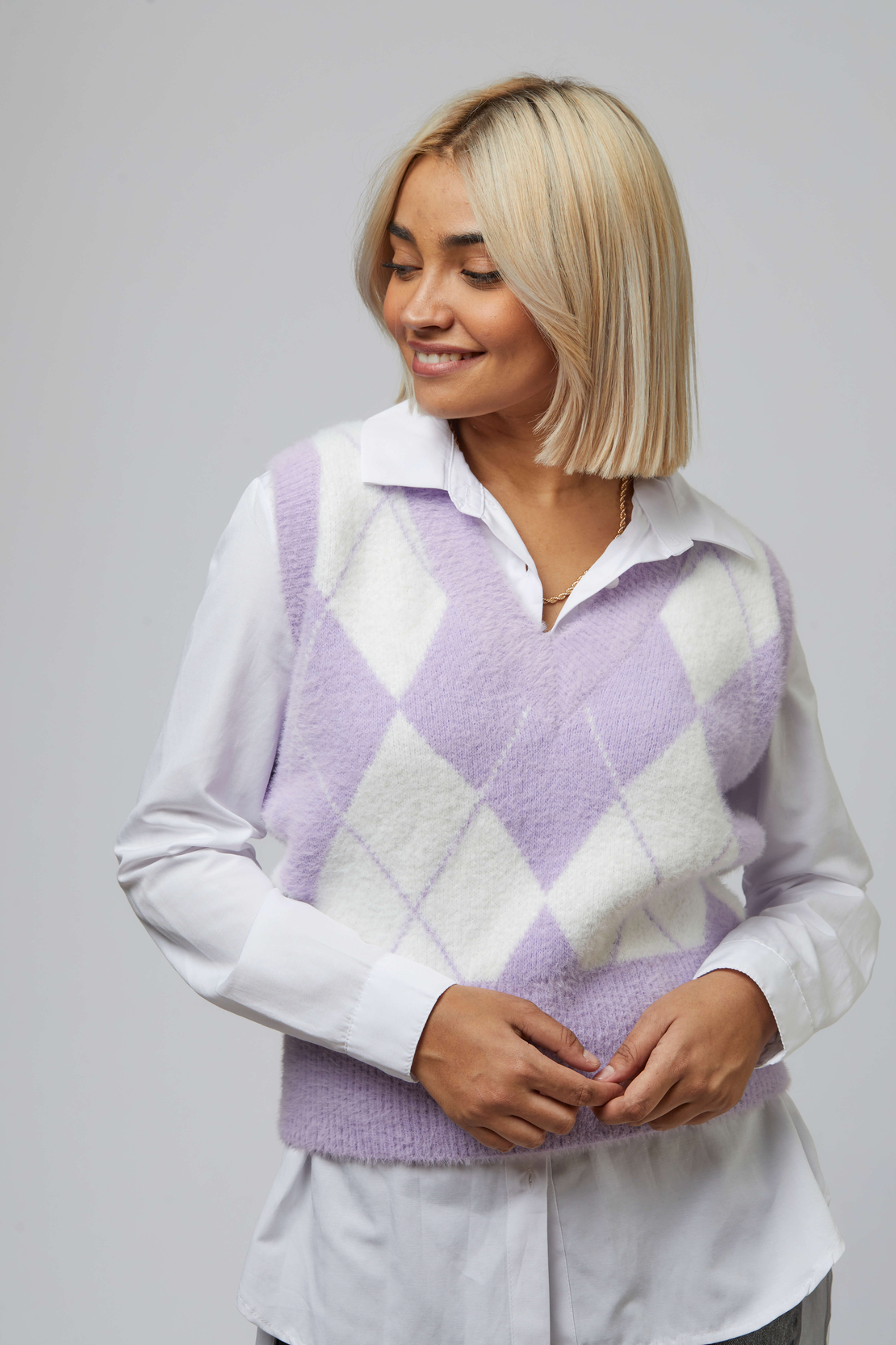 ISABEL VEST LILAC