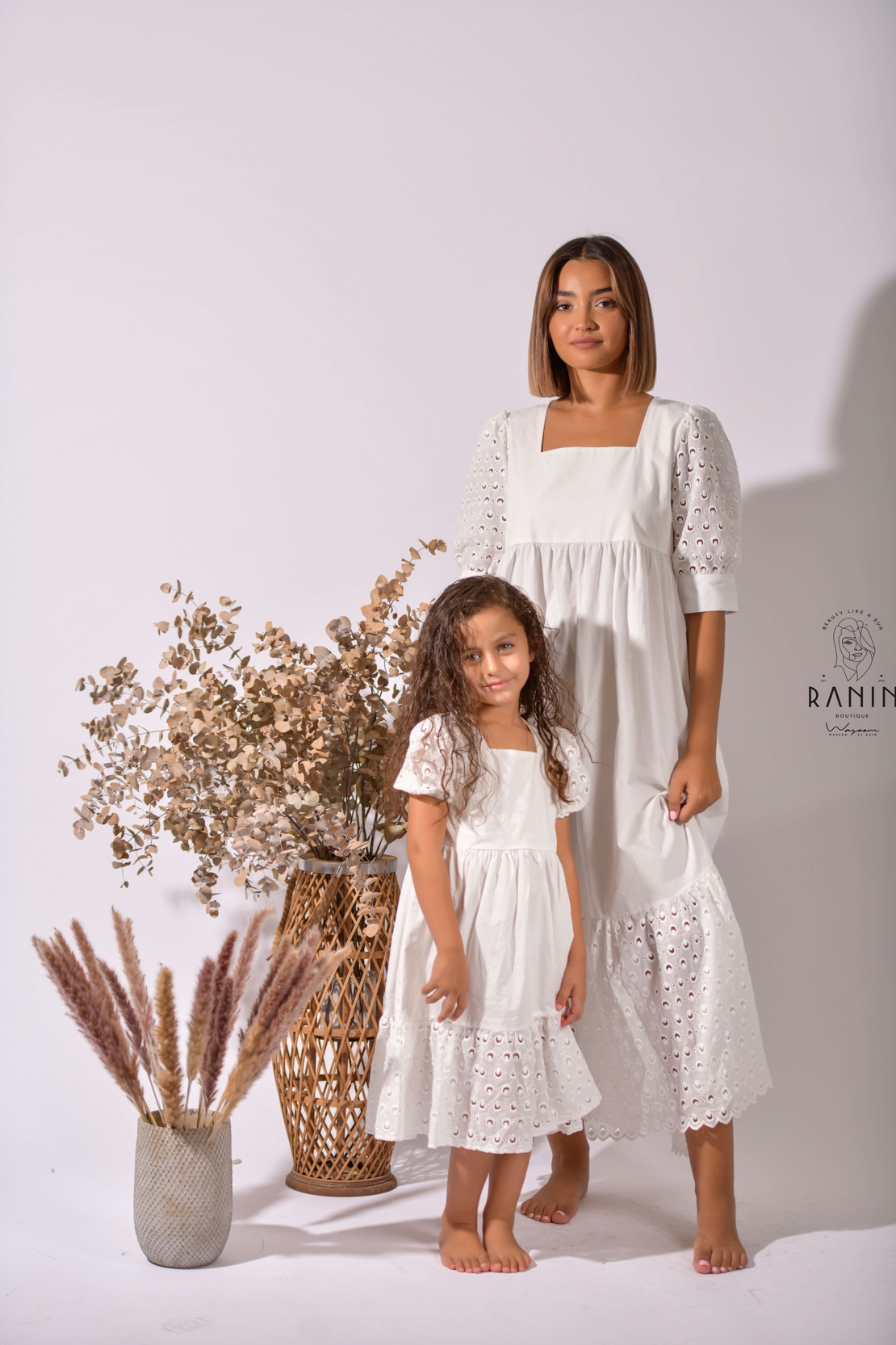 ROSE DRESS WHITE (SET)