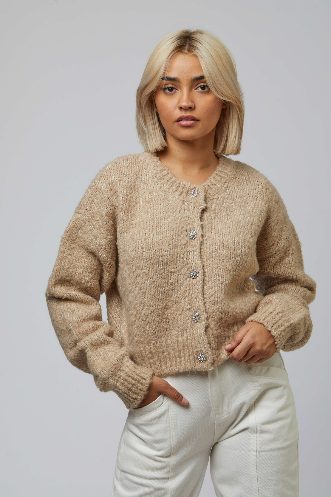 VIOLA CARDIGAN STONE
