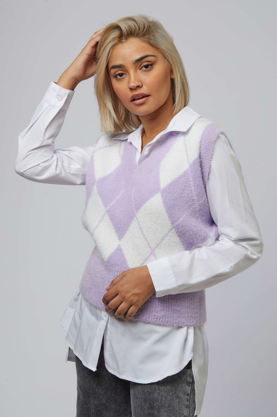 ISABEL VEST LILAC