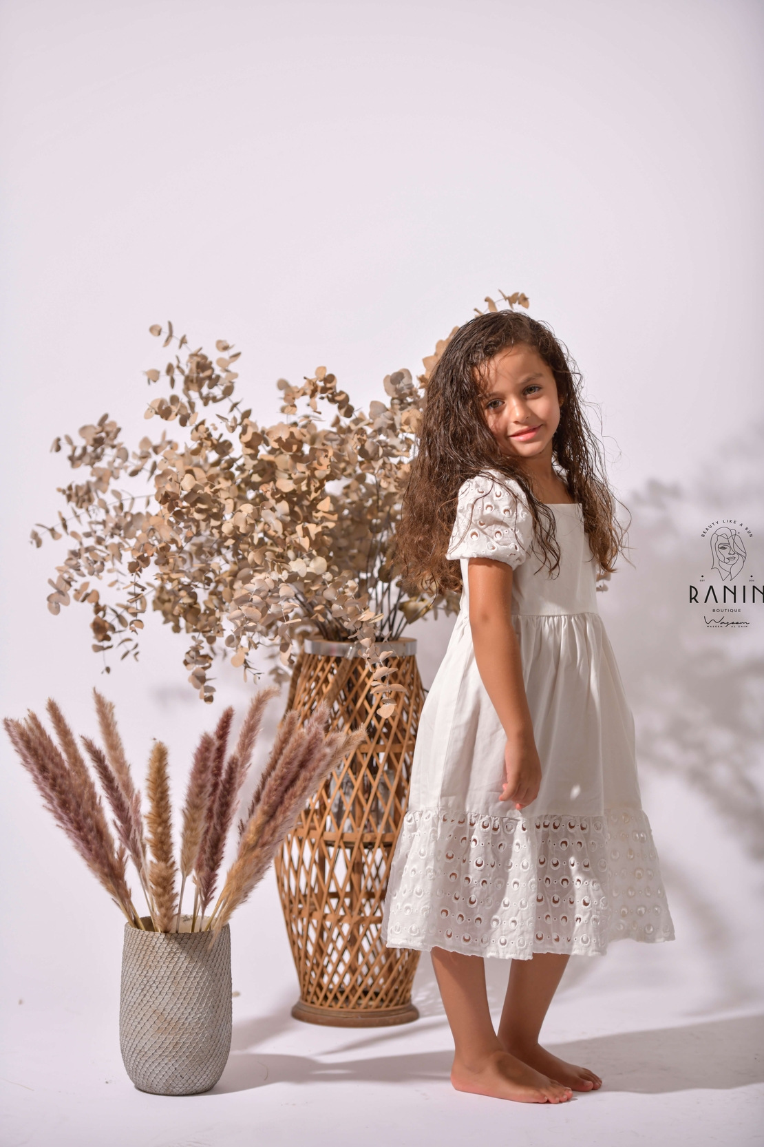 ROSE DRESS WHITE (SET)