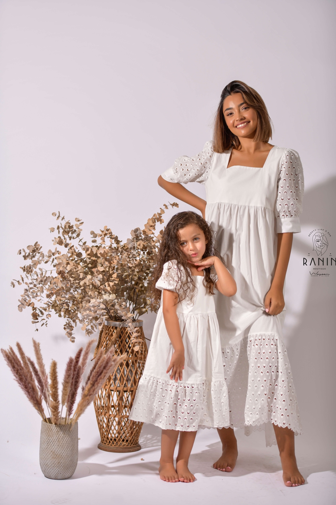 ROSE DRESS WHITE (SET)