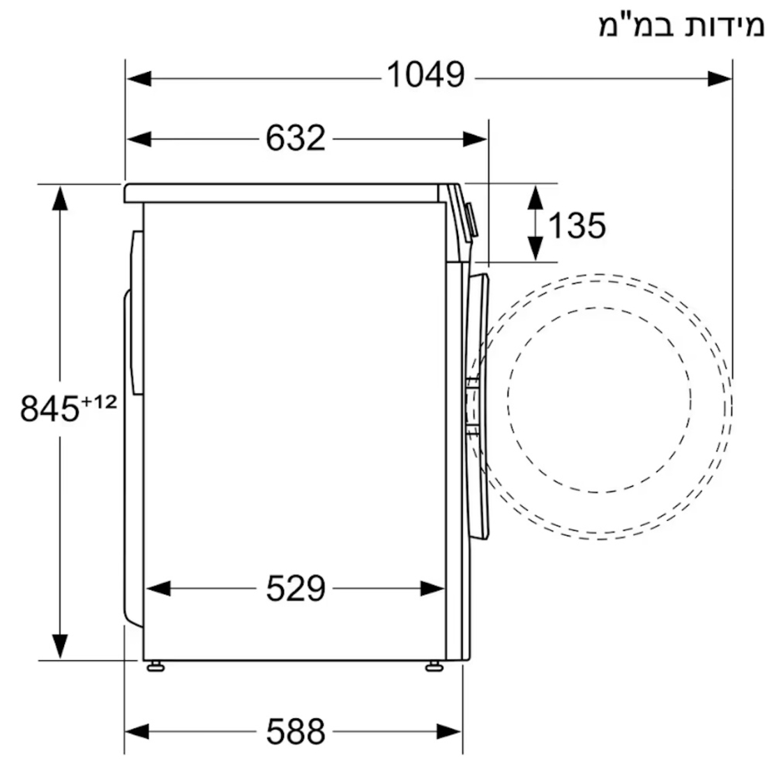 מכונת כביסה 10 ק