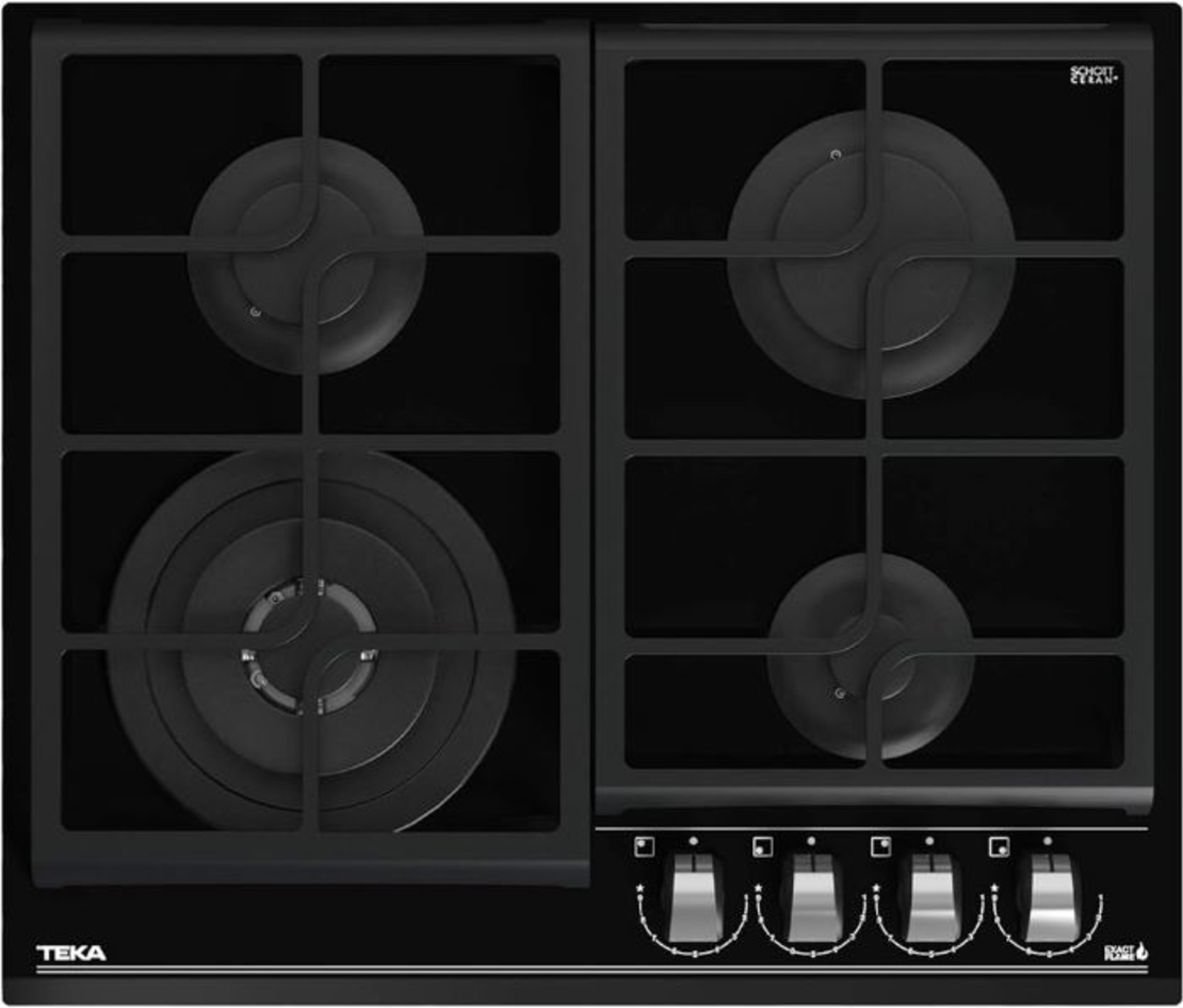 TEKA gas stove top GZC 64320 black glass