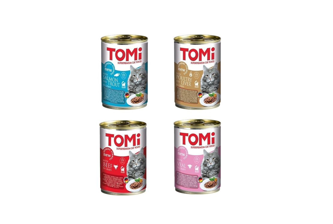 מזון לחתול TOMI 400 גרם