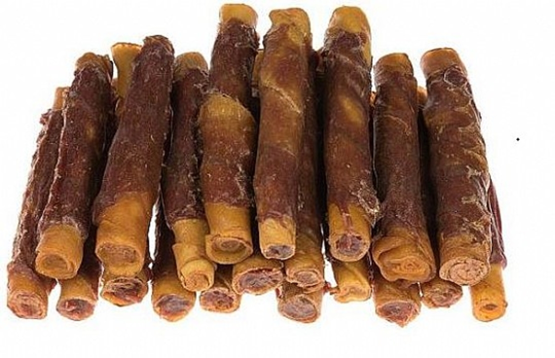 סיגרים מעושנים לכלב עטופים בבשר ברווז 15 ס