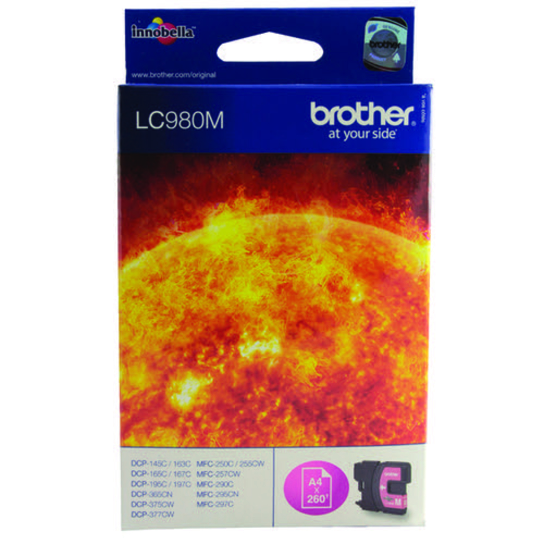 ראש דיו מקורי BROTHER 980 אדום