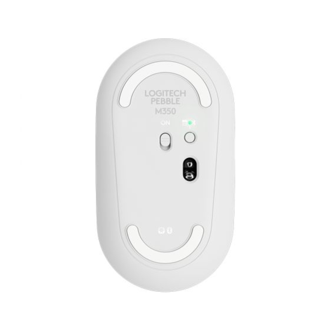 עכבר אלחוטי Logitech M350 BlueTooth+USB  צבע לבן