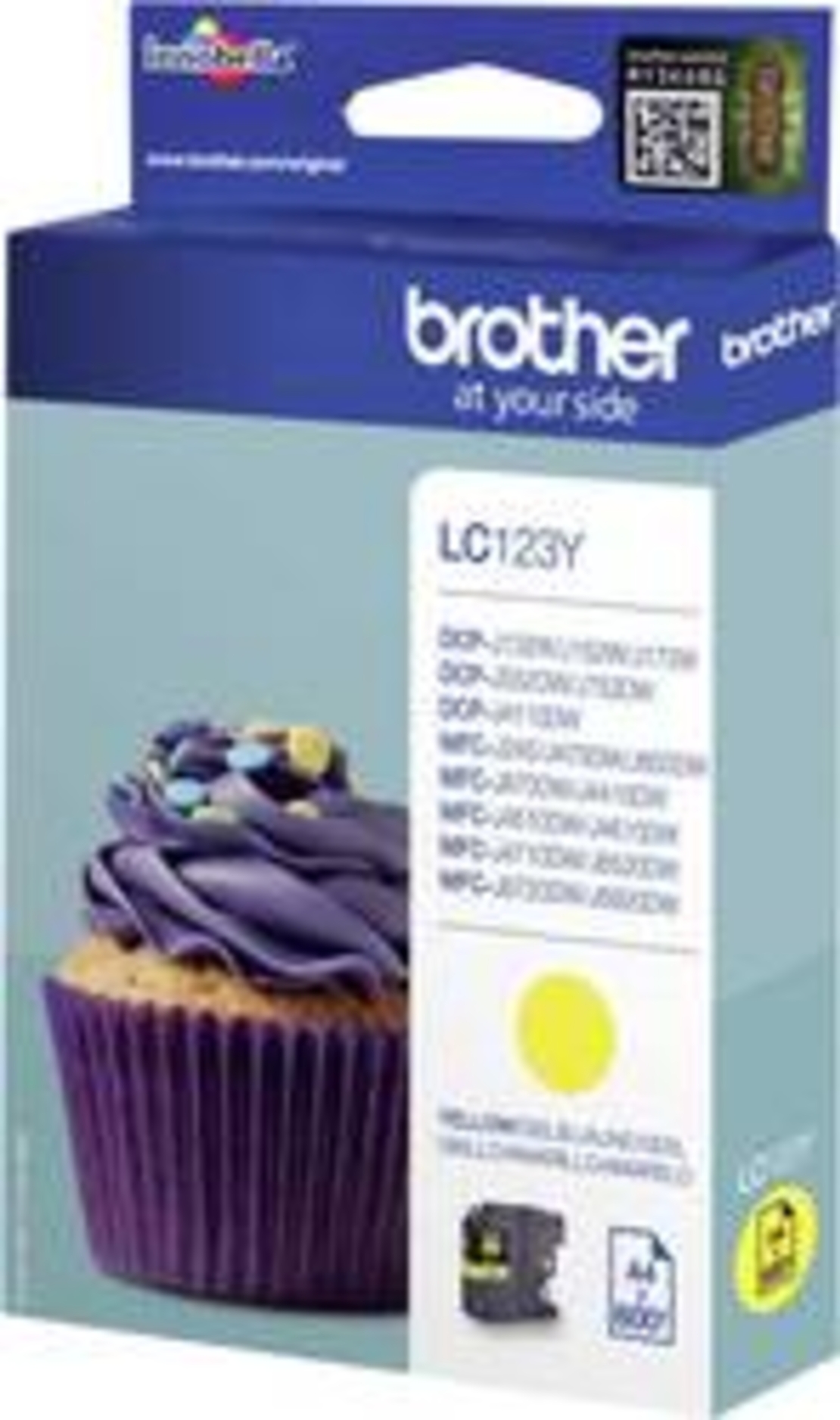 ראש דיו מקורי BROTHER 123 צהוב
