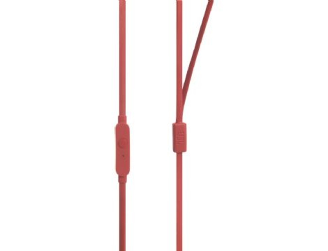 אוזניות IN EAR עם מיקרופון JBL T110 - אדום