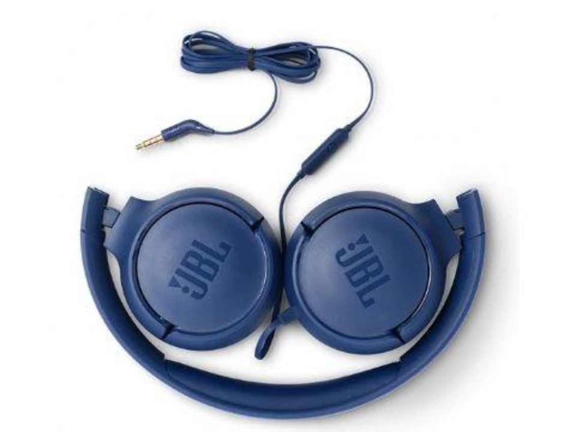 אוזניות קשת חוטיות JBL TUNE T500  כחול