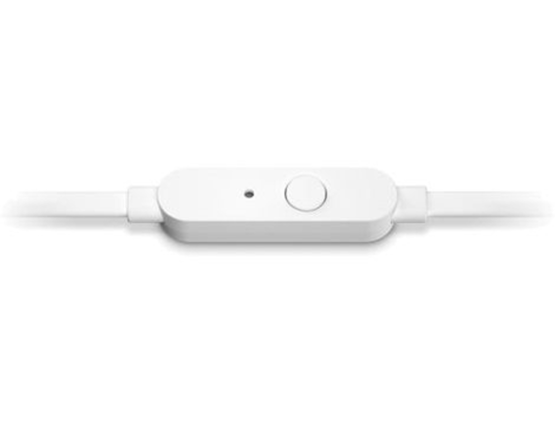 אוזניות IN EAR עם מיקרופון JBL T210 - כסוף\לבן