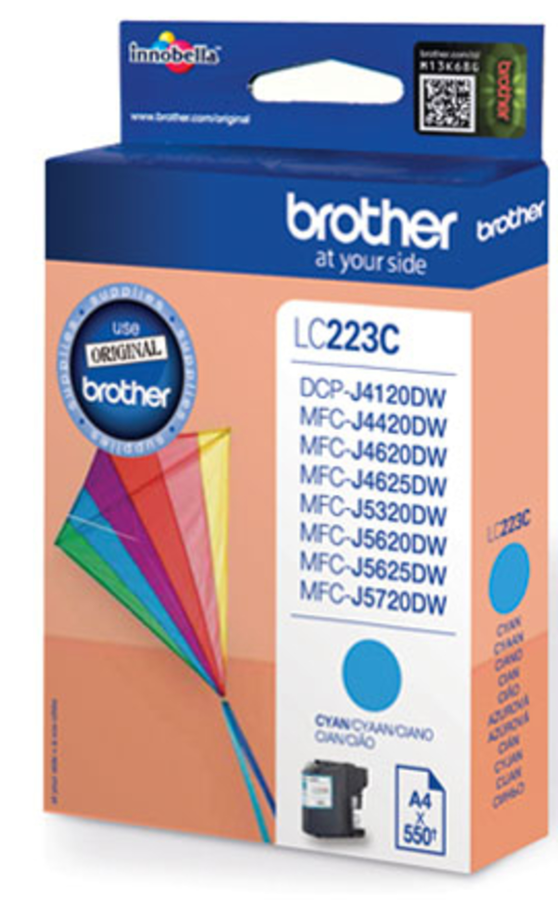ראש דיו מקורי BROTHER 223 כחול
