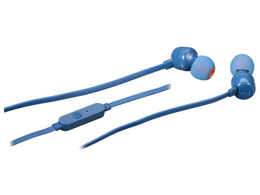 אוזניות IN EAR עם מיקרופון JBL T110 - כחול