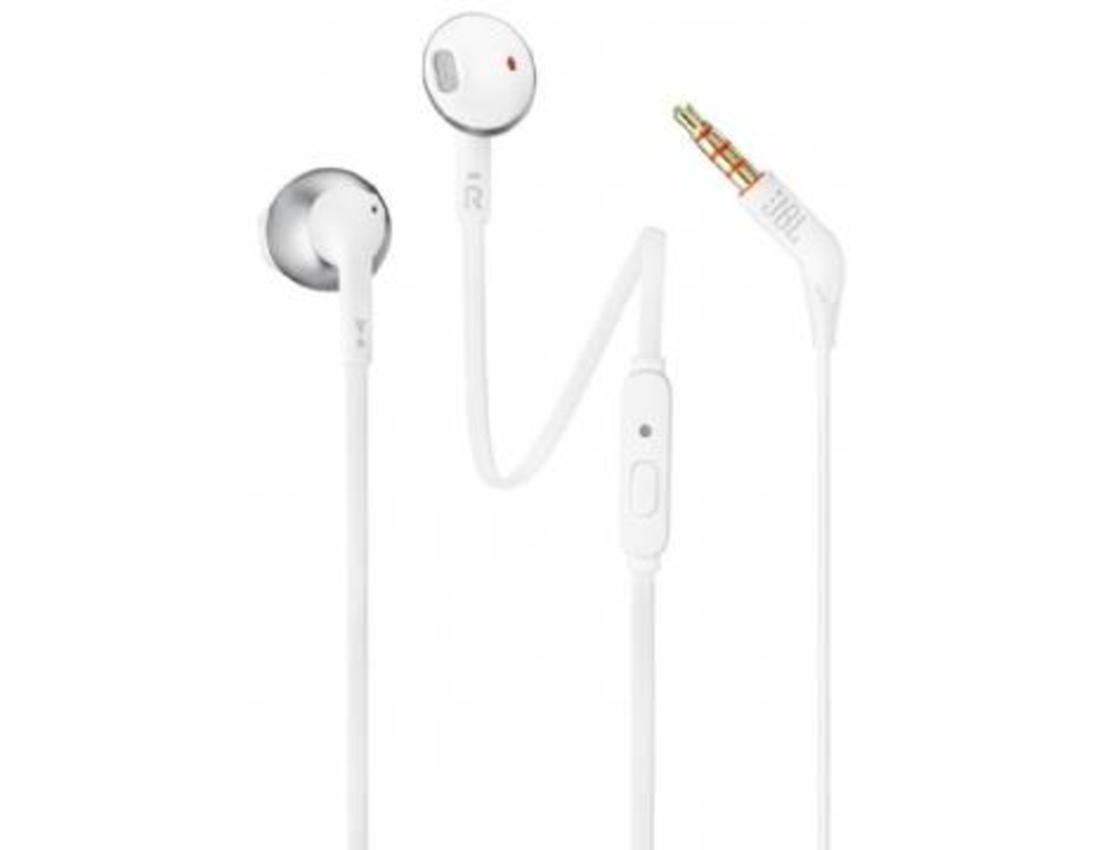 אוזניות JBL T205 IN EAR כרום