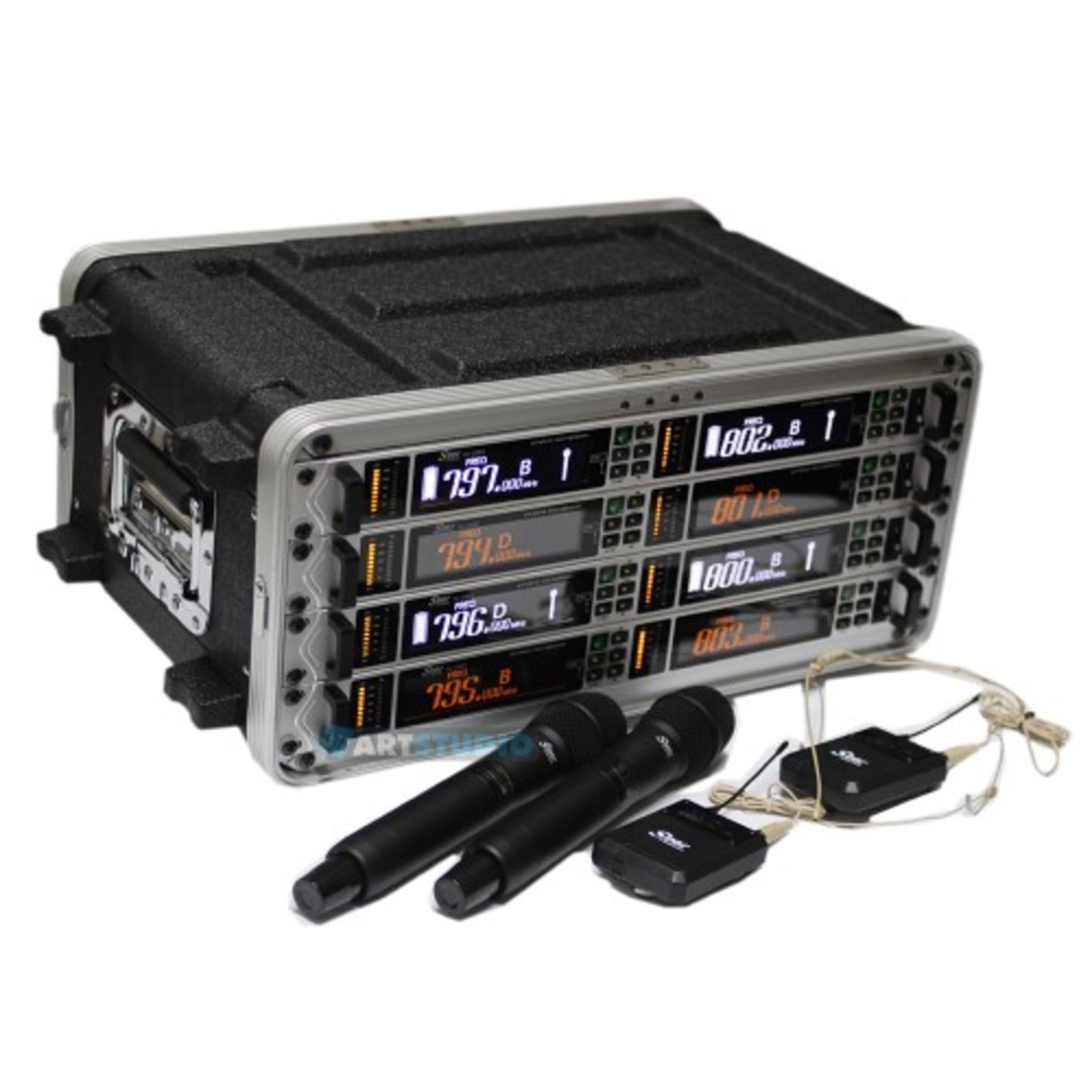 זוג מיקרופונים UHF מקצועי