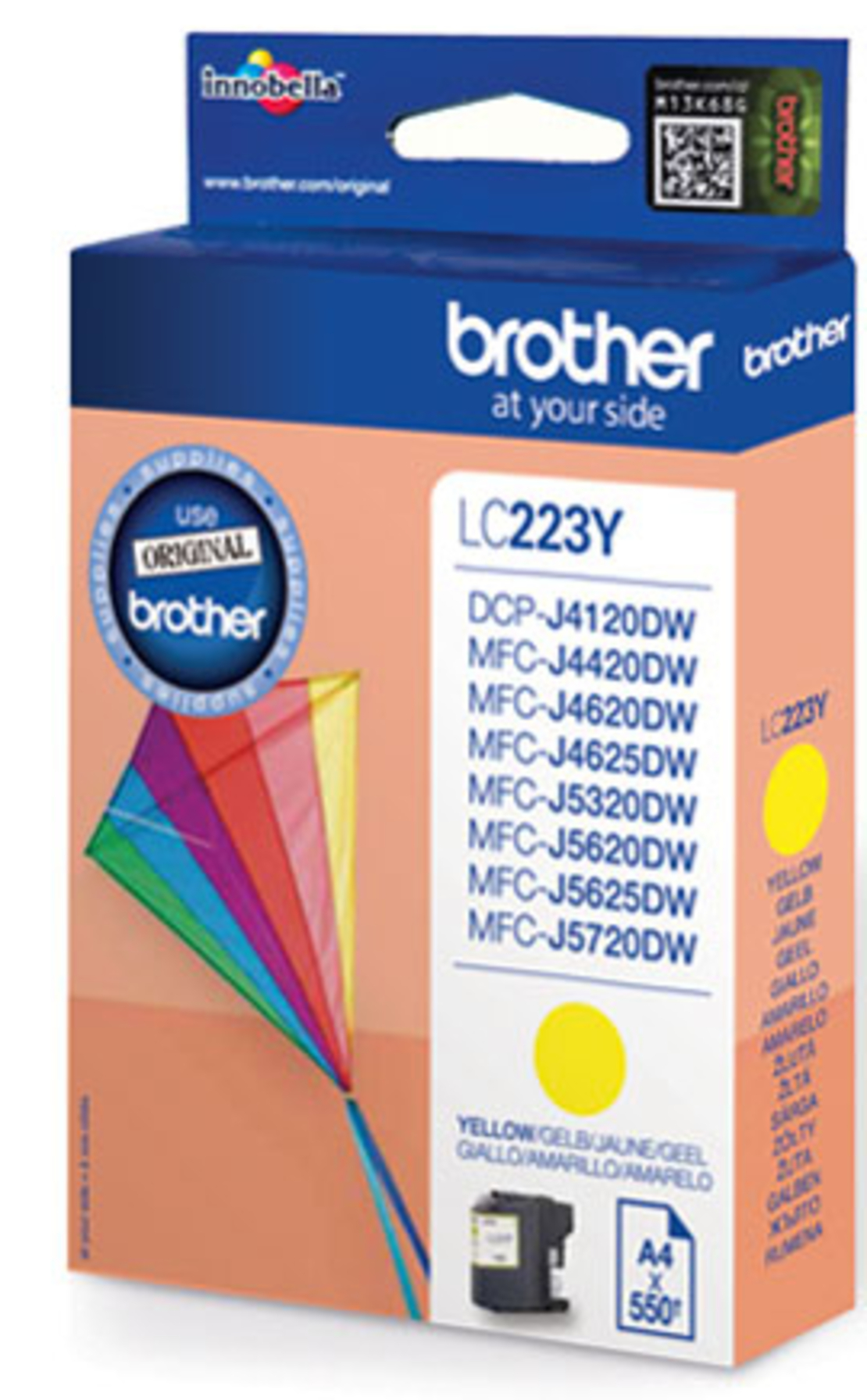 ראש דיו מקורי BROTHER 223 צהוב