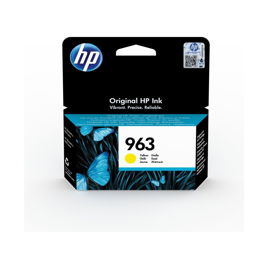 ראש דיו מקורי HP 963 צהוב