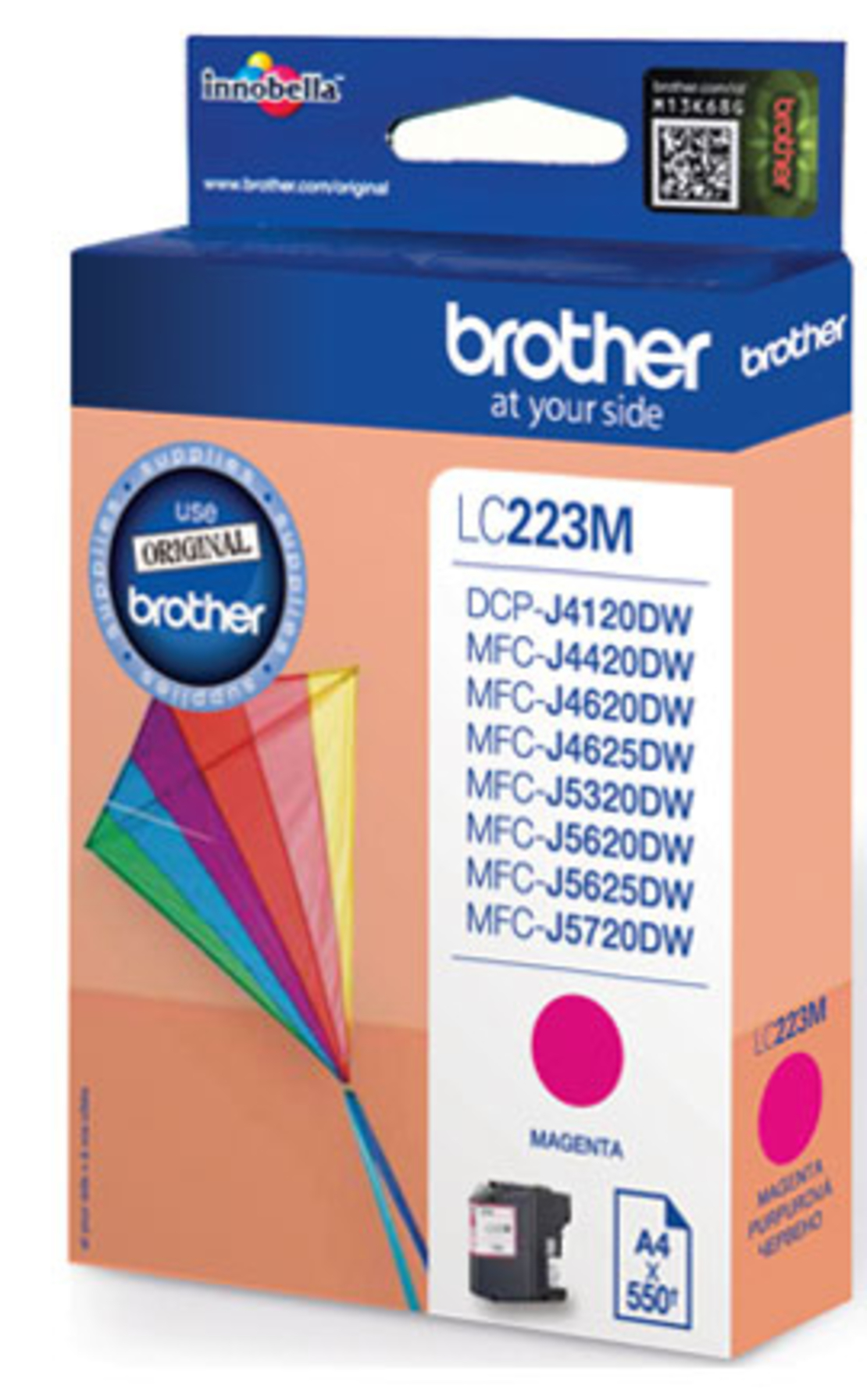 ראש דיו מקורי BROTHER 223 אדום