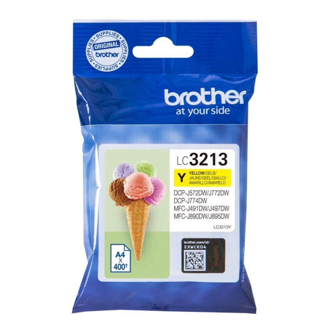 ראש דיו מקורי BROTHER 3213 צהוב