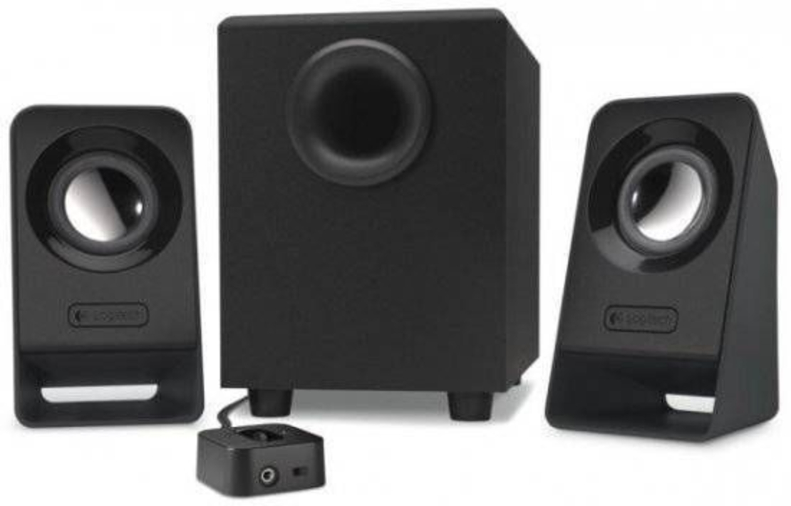 רמקולים למחשב Logitech 2.1 Multimedia Z213 בצבע שחור