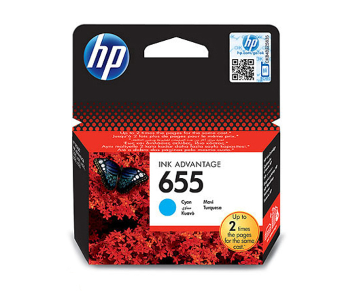 ראש דיו מקורי HP 655 כחול