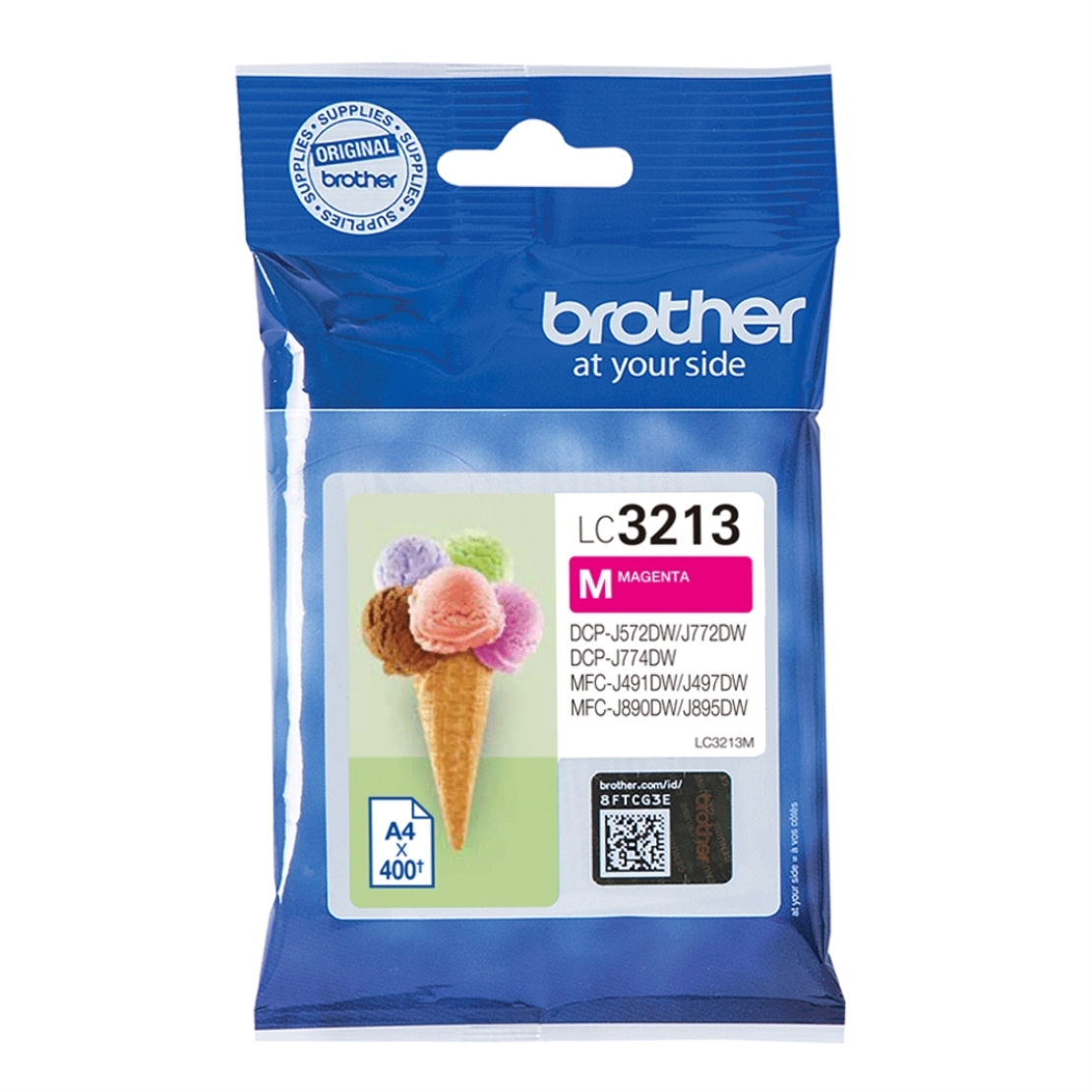 ראש דיו מקורי BROTHER 3213 אדום