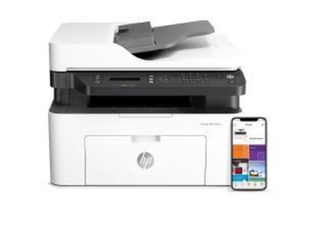 מדפסת לייזר שחור לבן משולבת HP Laser MFP 137fnw