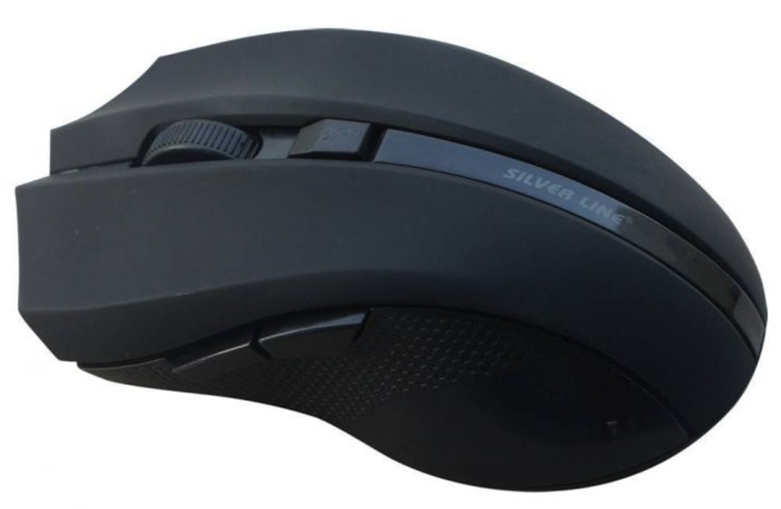 עכבר אלחוטי 5 לחצנים SILVER LINE RF317 2.4GHz שחור
