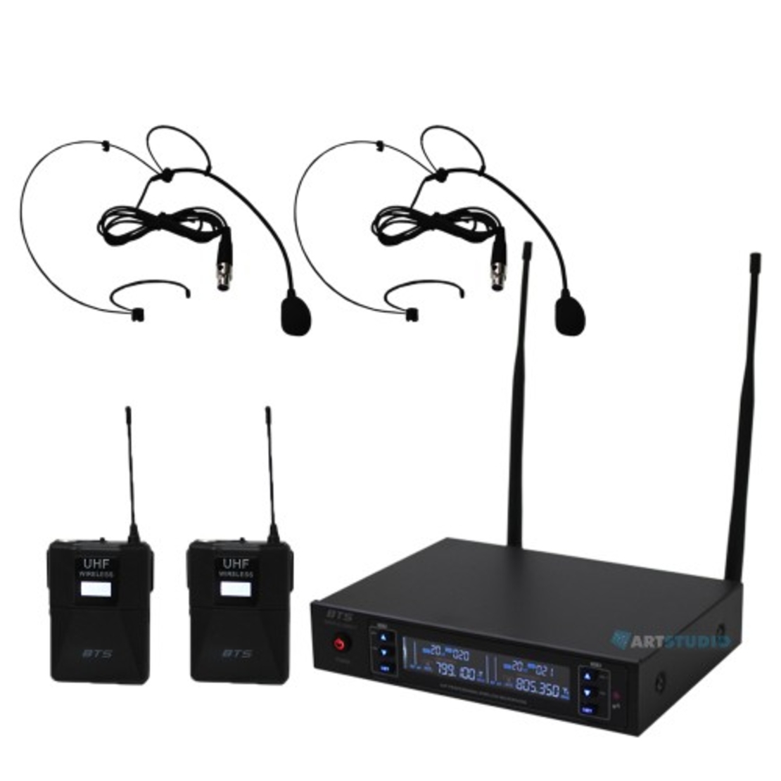 זוג מיקרופונים מדונה UHF PLL