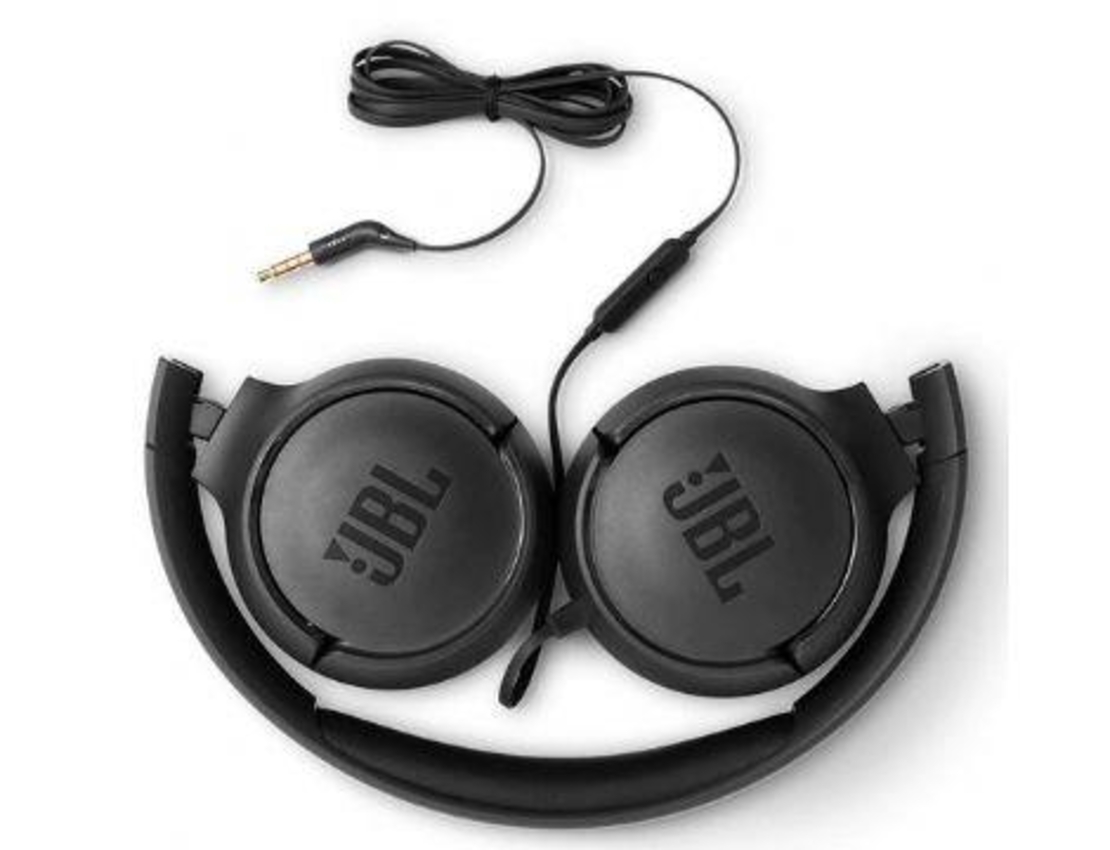 אוזניות קשת חוטיות JBL TUNE T500  שחור