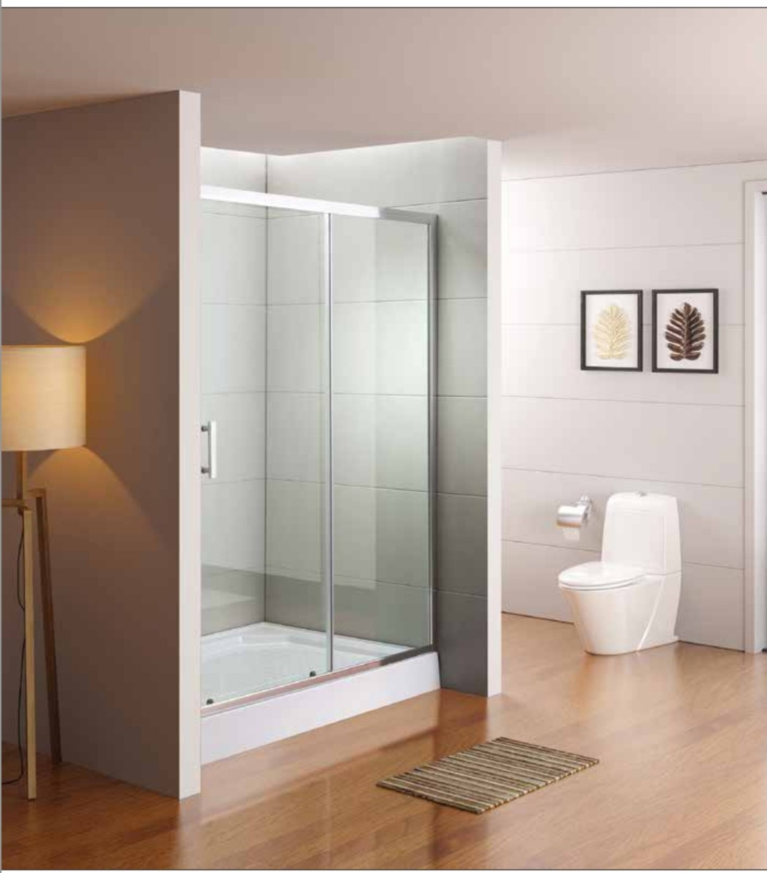 מקלחון חזית הזזה פרל הוברמן מקלחונים