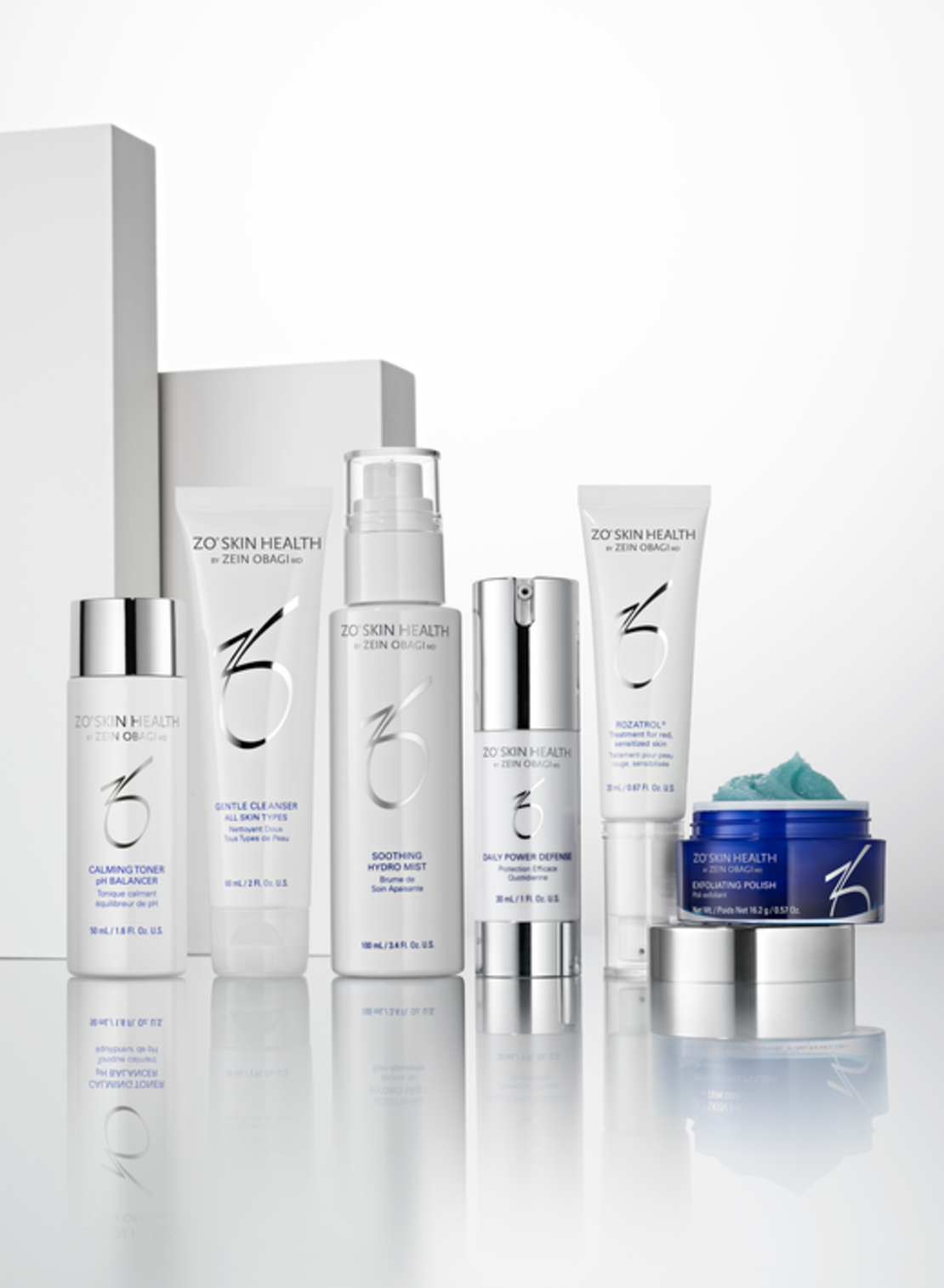 ערכת ZO Skin Health Redness Relief + Barrier Defense הכוללת 6 מוצרי טיפוח להרגעת אדמומיות ולחיזוק מחסום העור