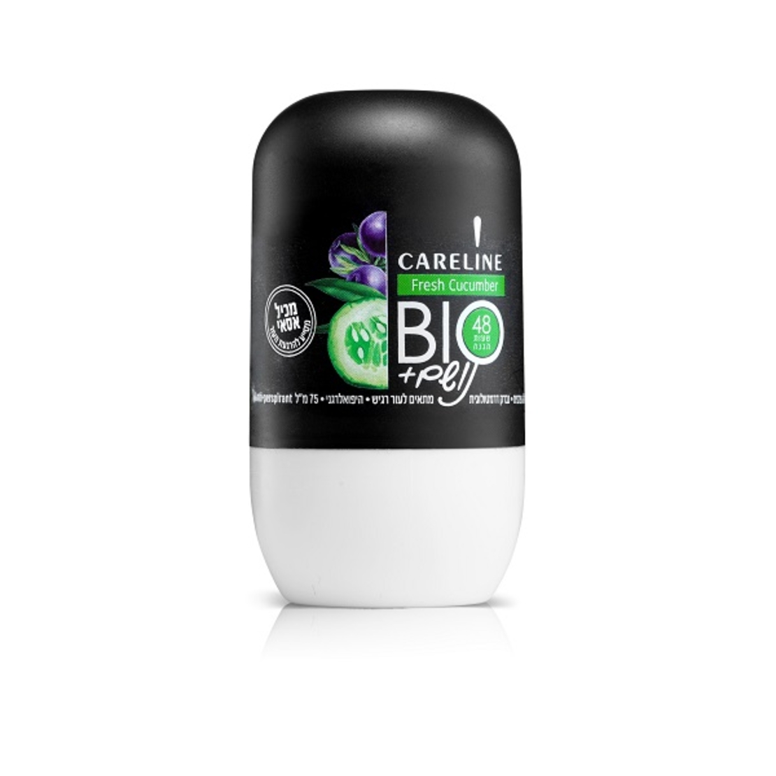 קרליין נושם BIO אסאי דיאודורנט רול און Fresh Cucumber