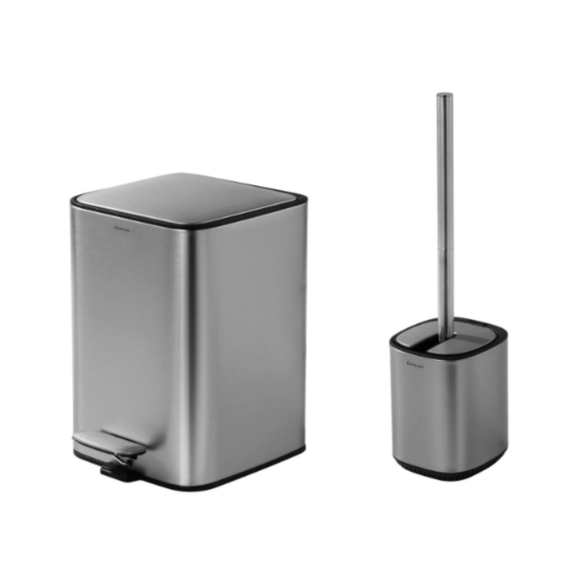 סט שירותים Cube 5L נירוסטה מוברשת