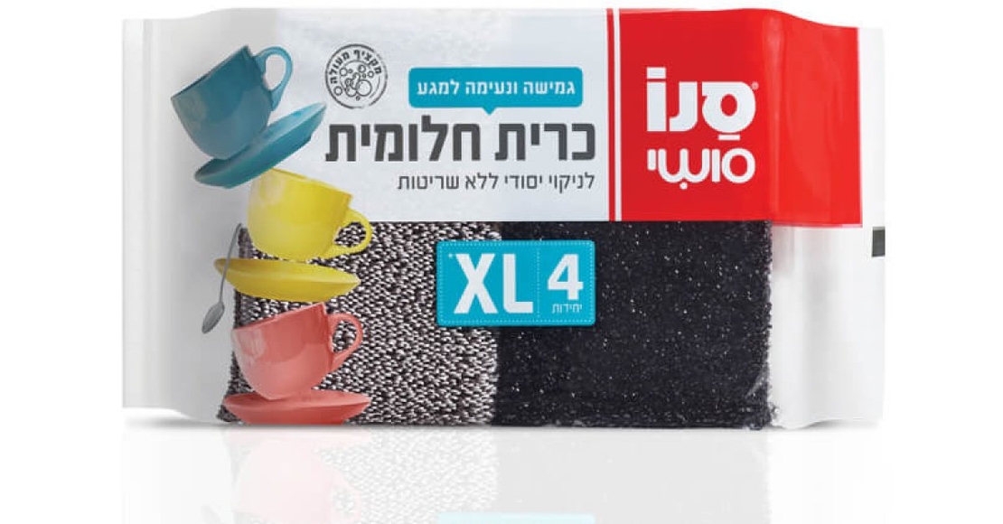 סנו סושי כרית חלומית לניקוי 4 יח' XL