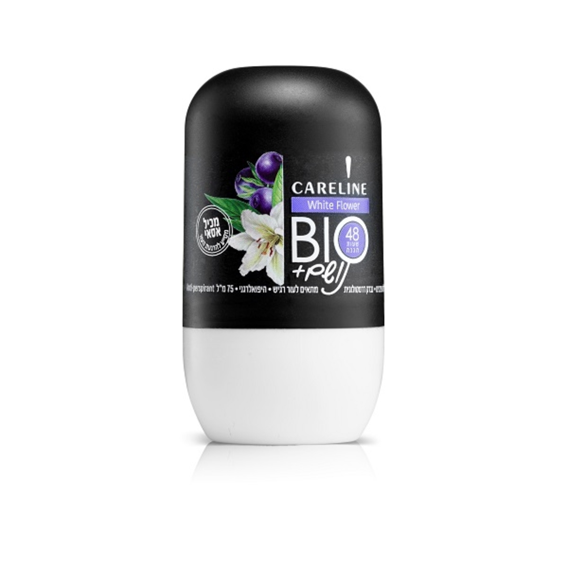 קרליין נושם BIO אסאי דיאודורנט רול און White Flower